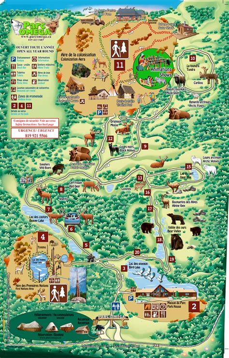 parc omega canada map.